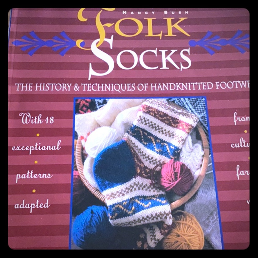Knit book folk bags and folk socks